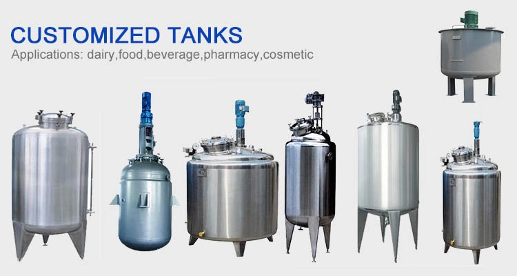 Chemical Stainless Steel 304/316 Vacuum Mixing Vessel Reactor with Jacket Heating and Cooling